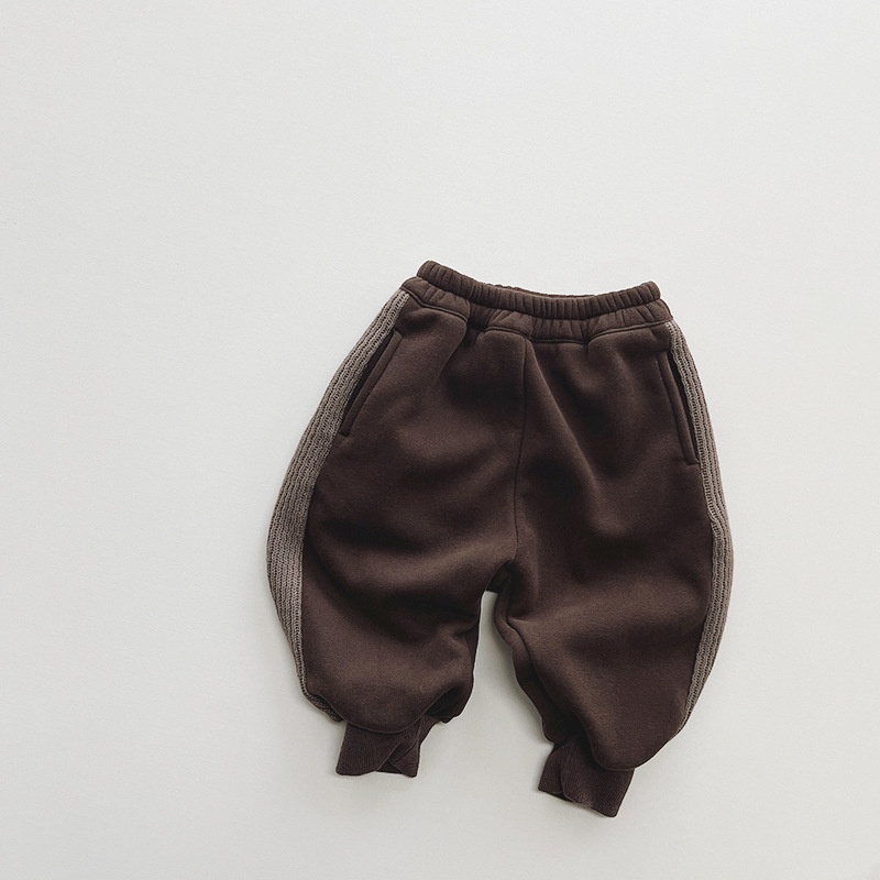 Baby & Kids Patchwork Fleece-Lined Pants