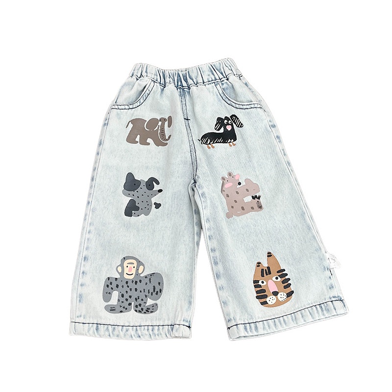 Baby & Kids Animals Denim Pants