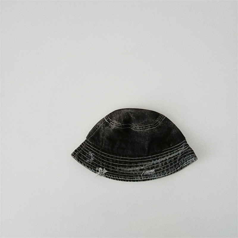 Baby Retro Old Hole Denim Bucket Hat