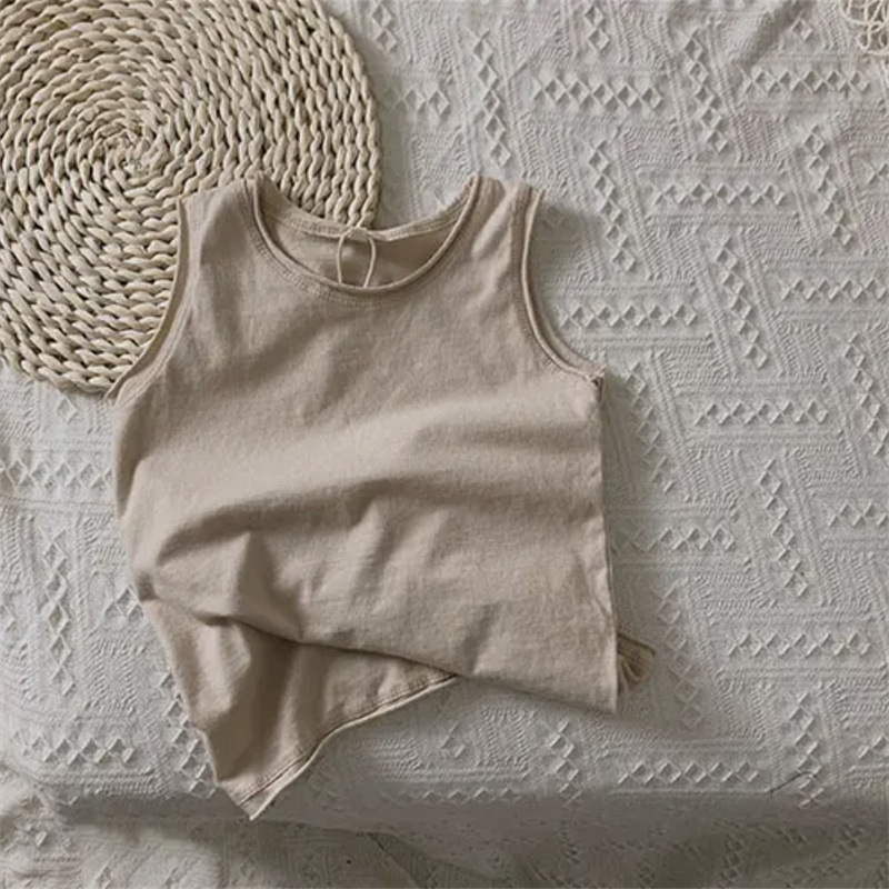 Kids Solid Color Vest Top