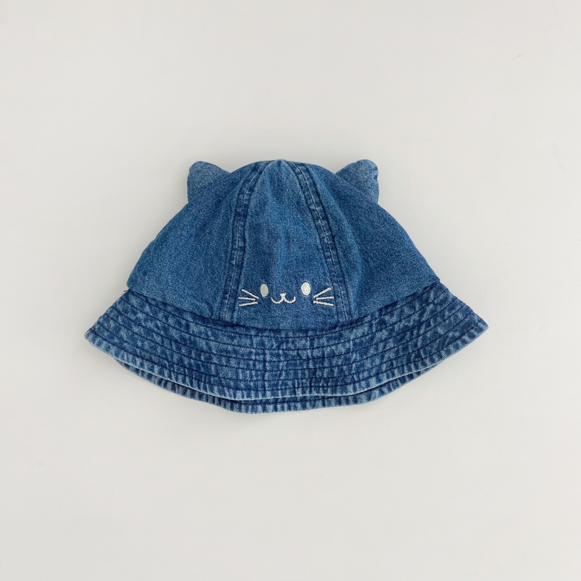 Toddler Cute Deer Cat Dome Denim Bucket Hat
