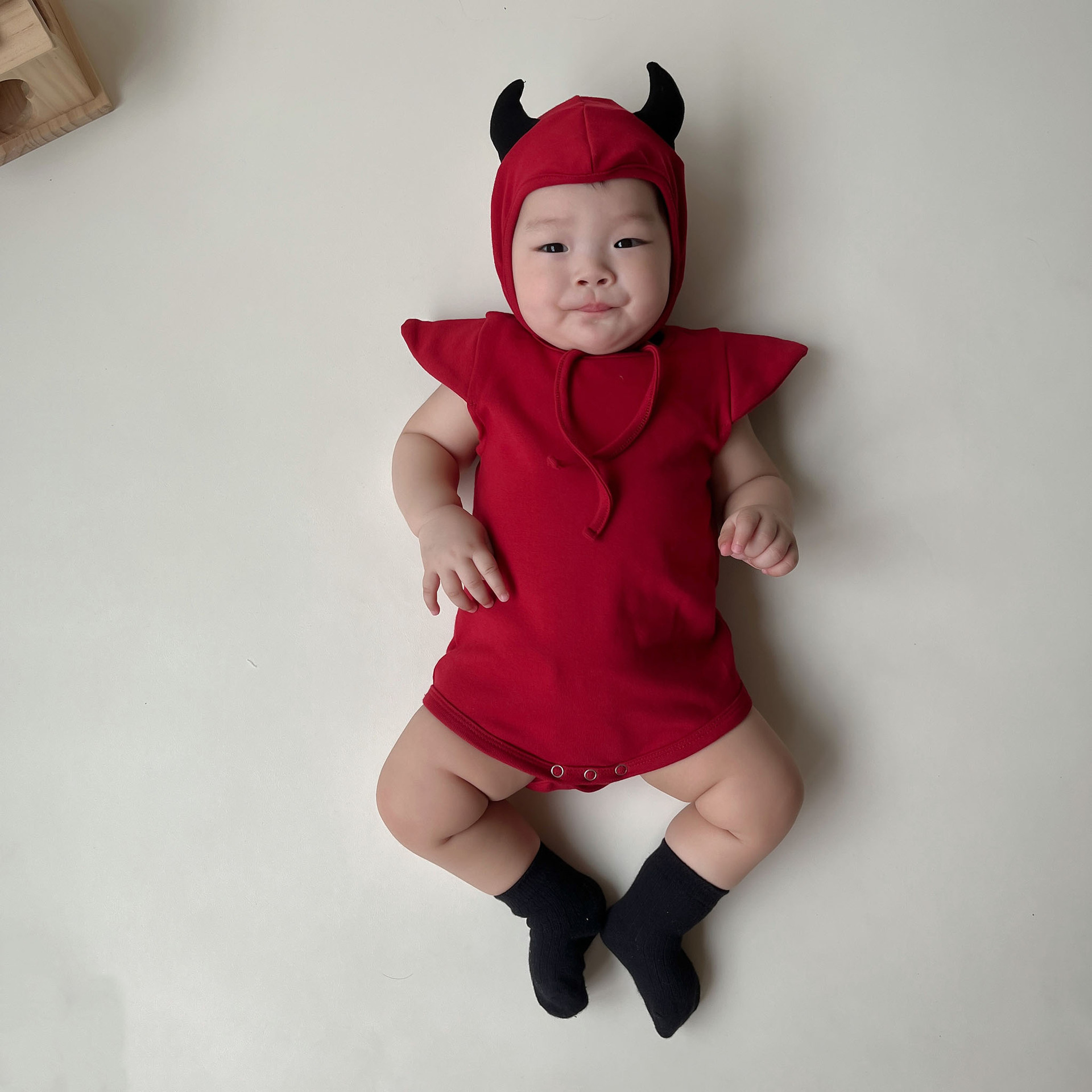 Baby Halloween Little Devil Onesie and Hat Set