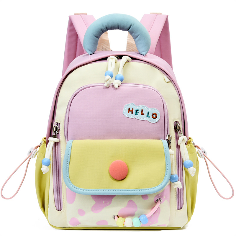 Kids Contrasting Colors Backpack for Preschool & School