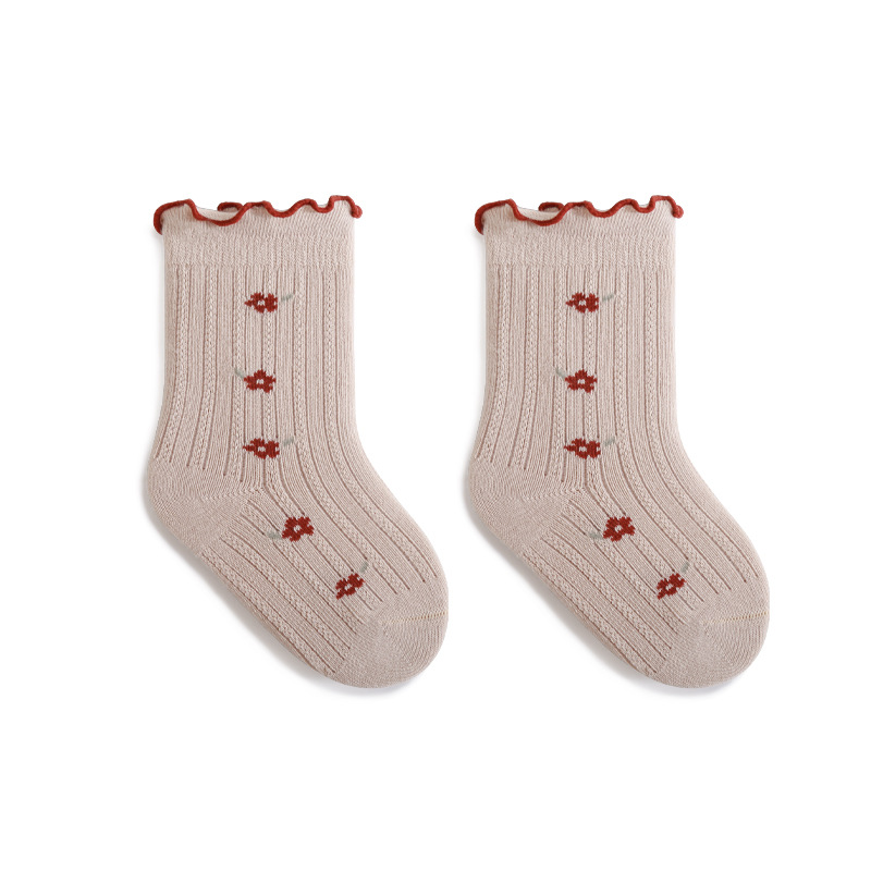 Baby Ruffled Edge Flower Socks
