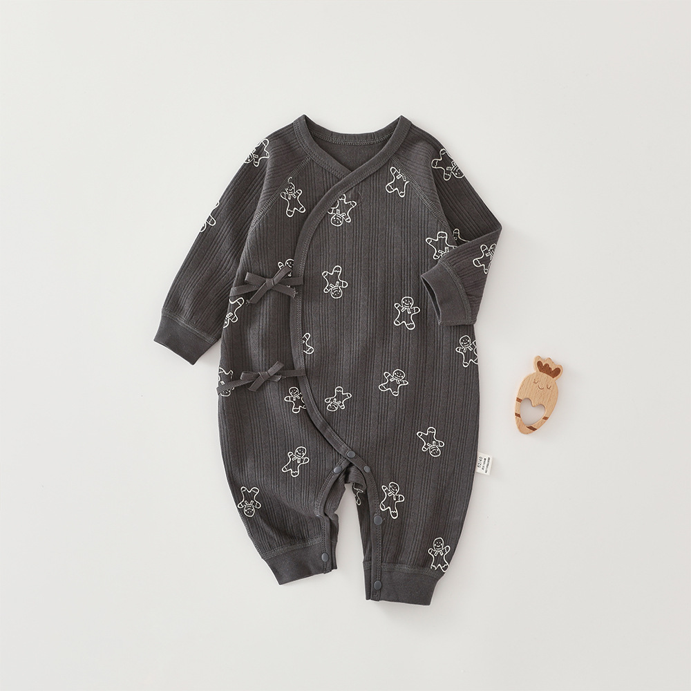 [Copy]Baby Gingerbread Man Bow Onesie