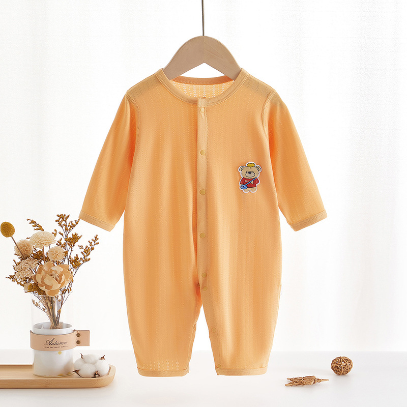 Baby Animal Fruit Embroidery Romper
