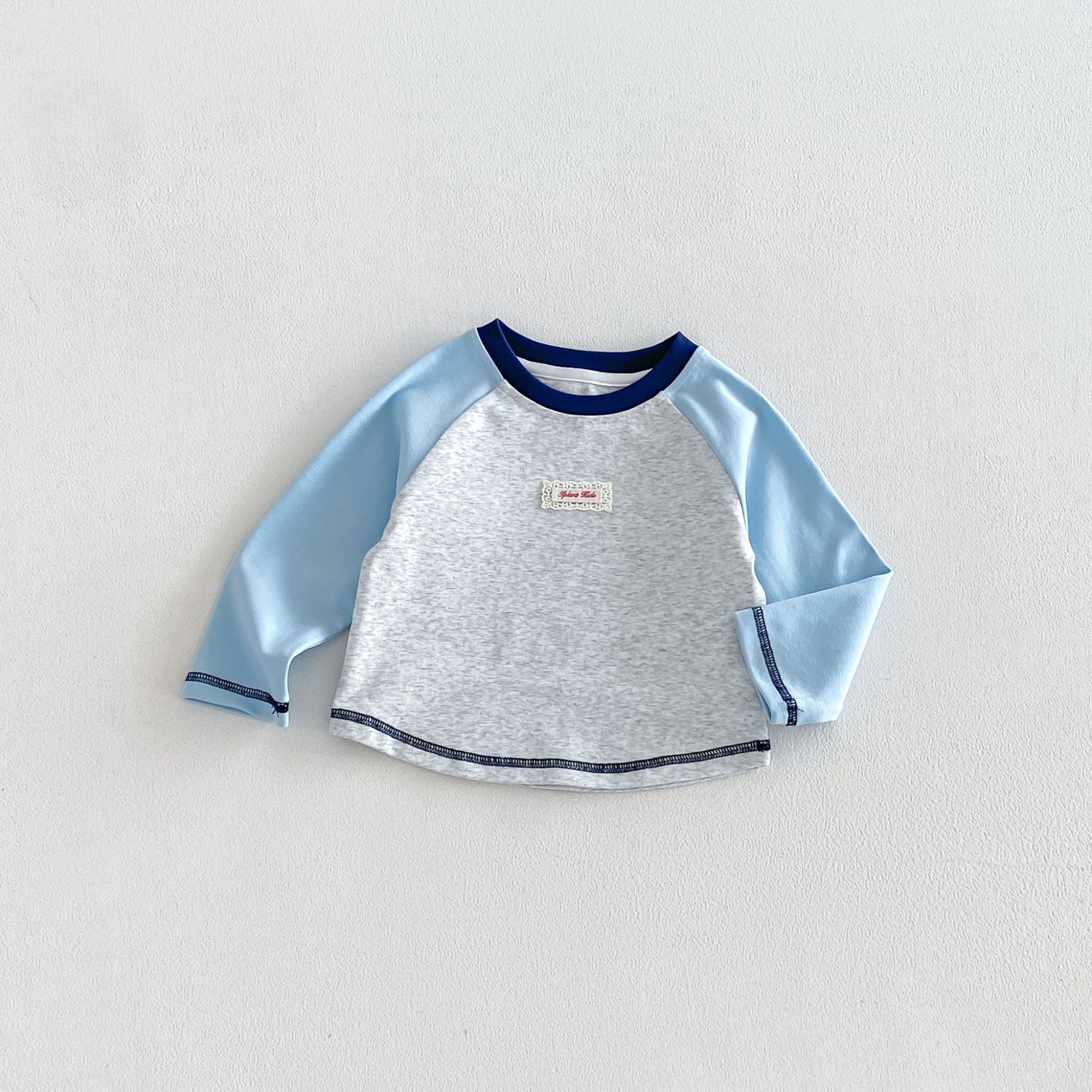Kids Raglan Color Blocking Stripe T-shirt