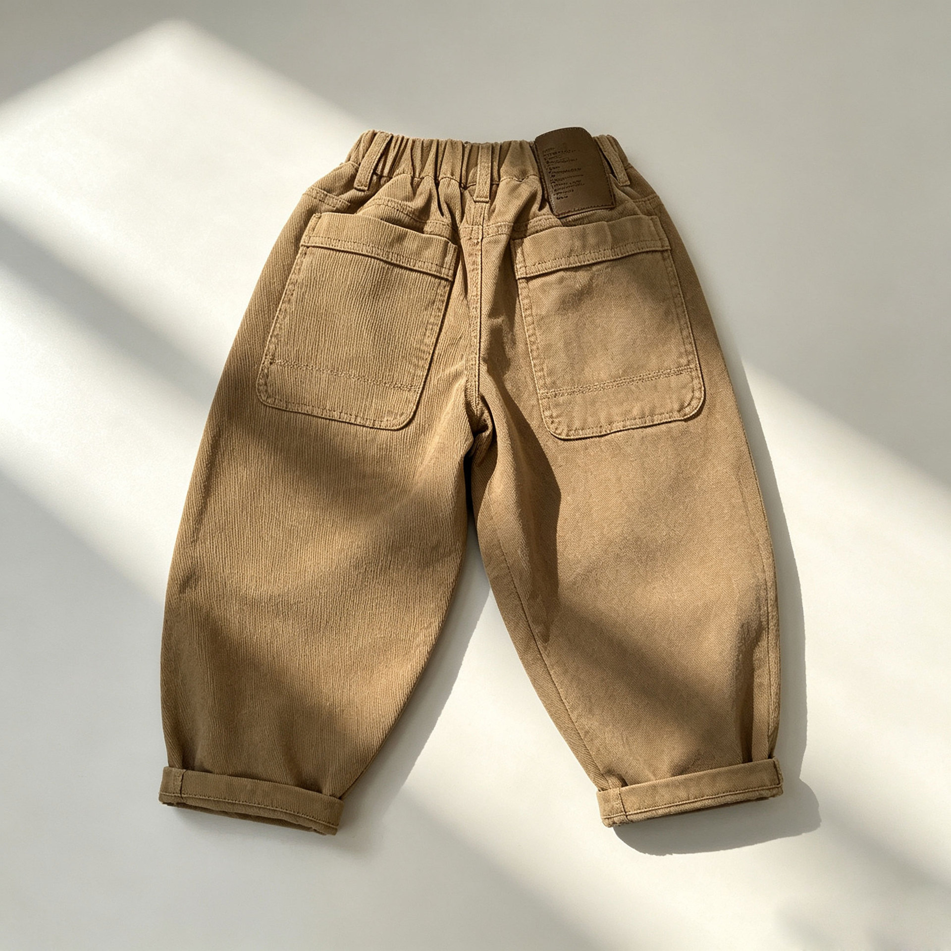 Kids Solid Color Loose Leisure Pants