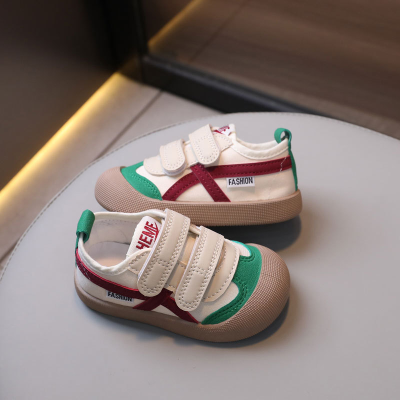 Kids Color Blocking Canvas Shoes