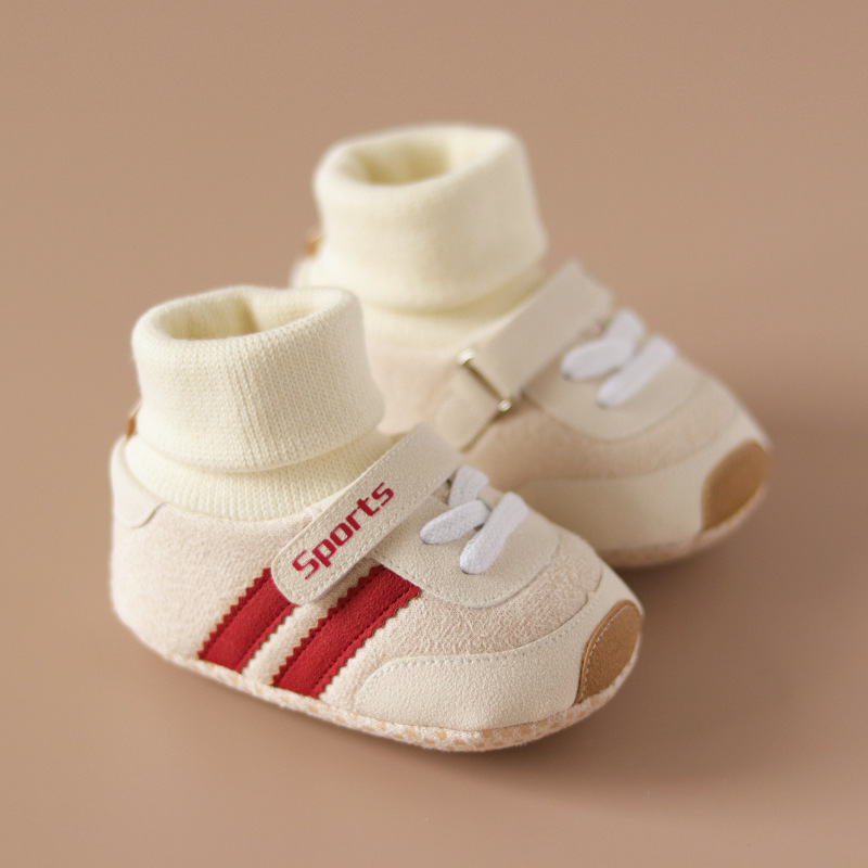 Baby Stripe Color Blocking Socks Shoes
