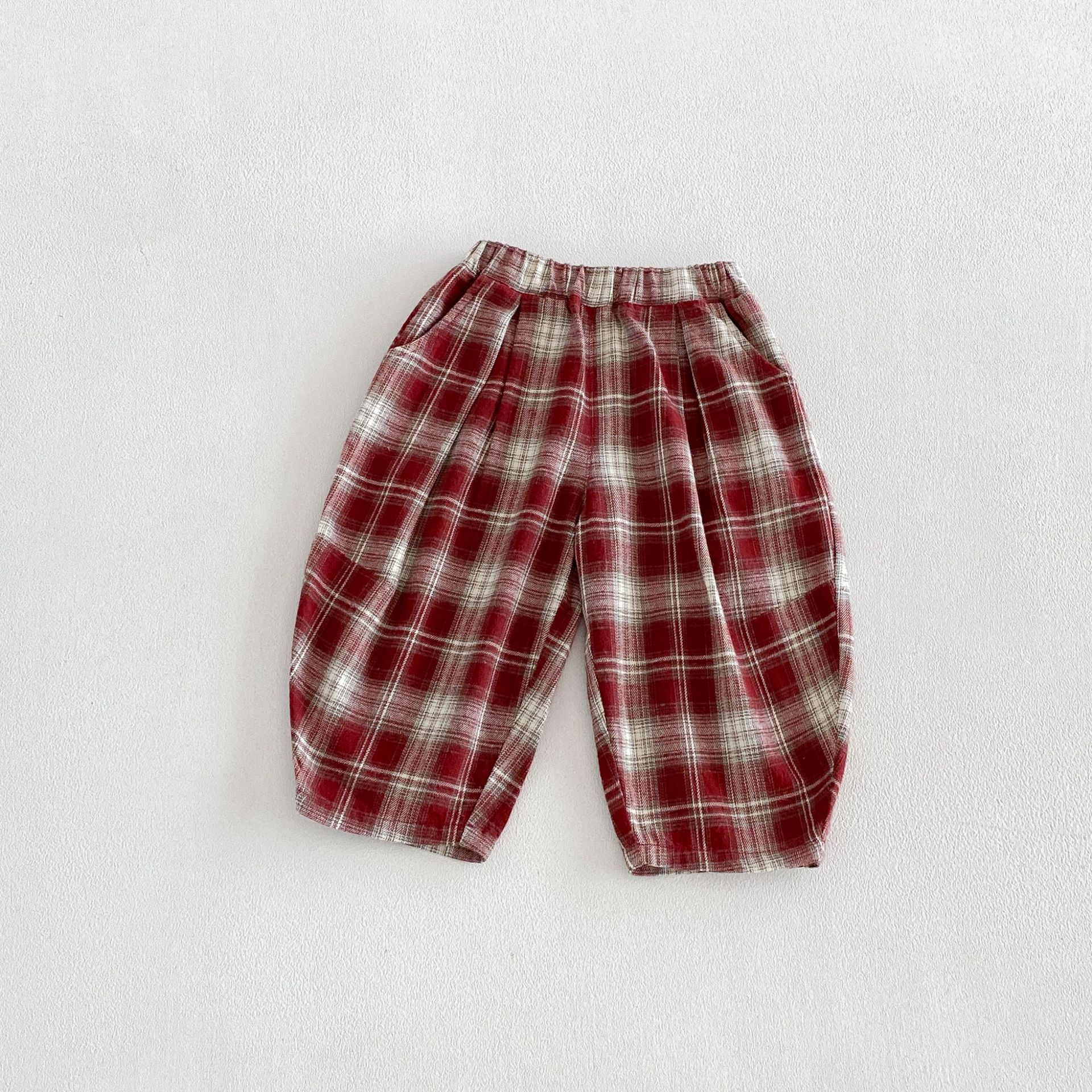 Kids Plaid Scimitar Pants
