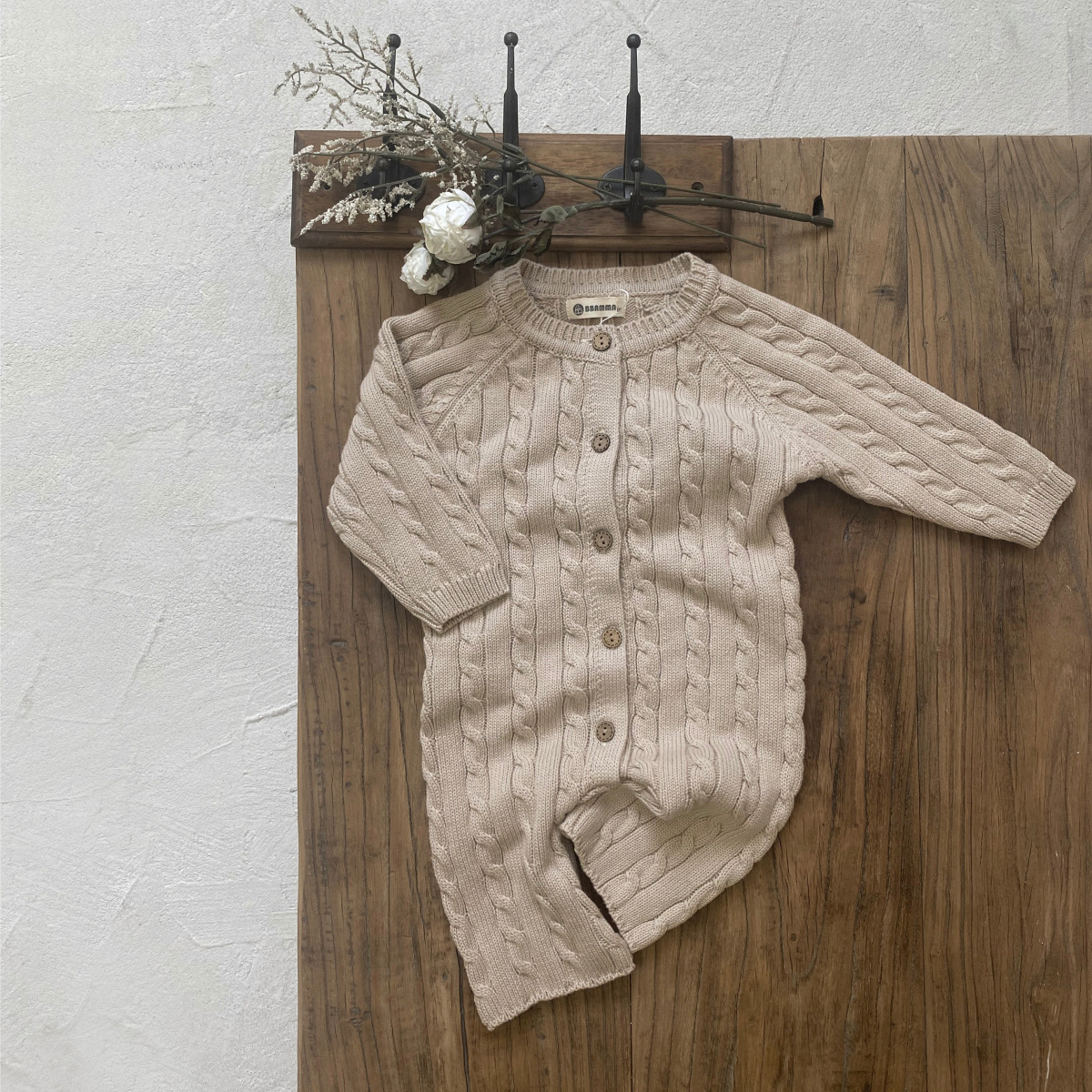 Baby Cable Knit Romper