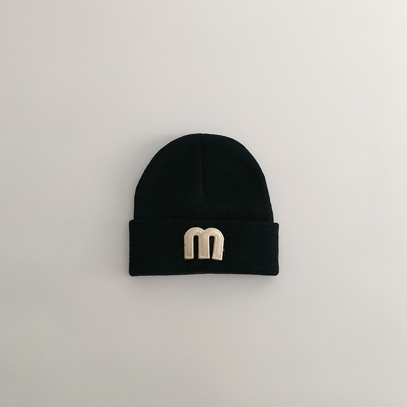 Baby Letter Embroidery Knit Hat