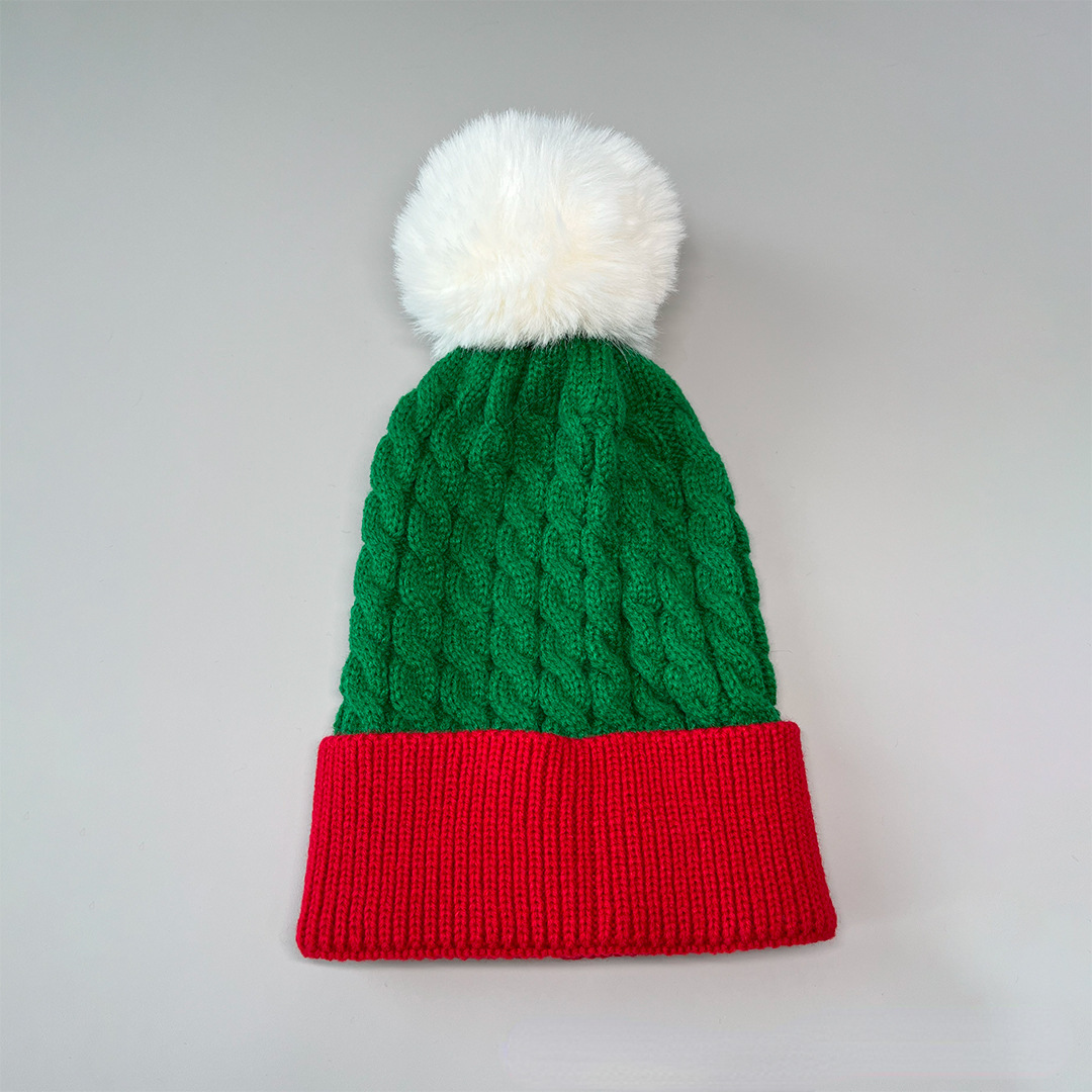 Baby Christmas Warm Pom Hat