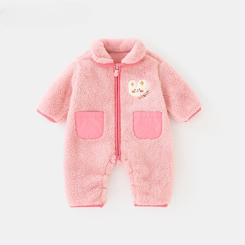 Cuddle Animal Baby Newborn Pocket Hairy Romper