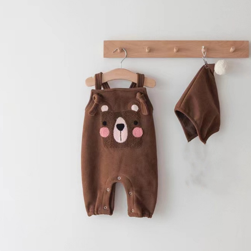 Baby Warm Cute Animal Overalls (sends hat)