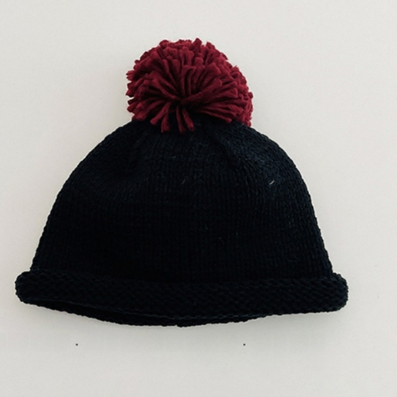 Baby Knit Rolled-Brim Wool Hat