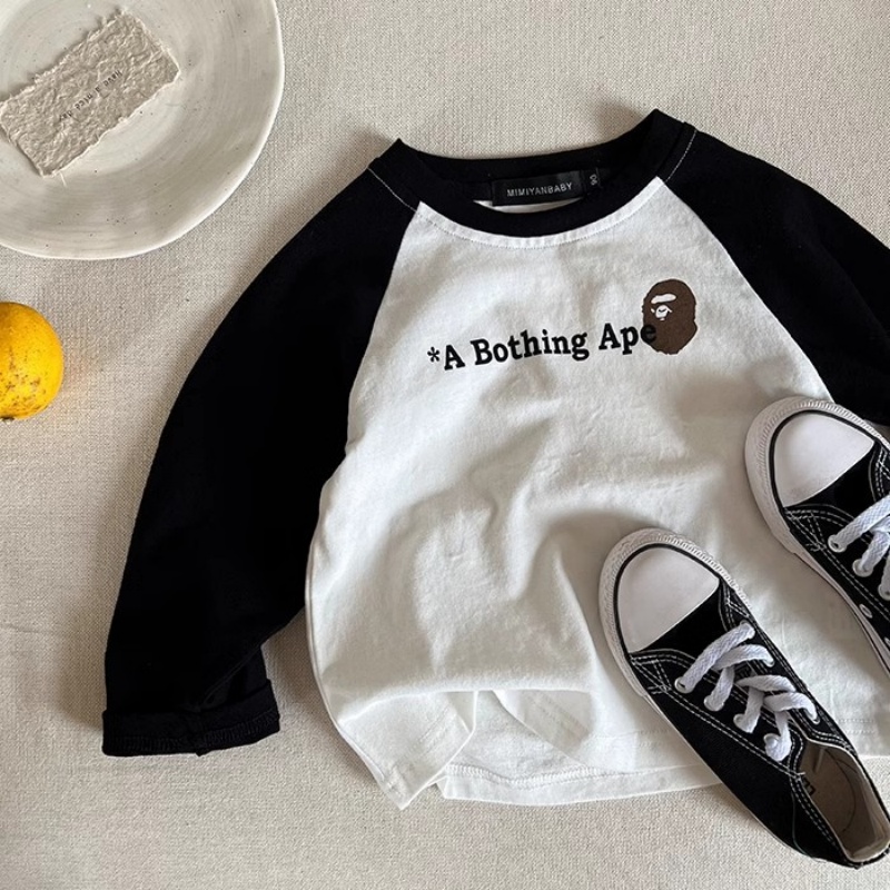 Kids' Striped Polo-Neck T-Shirt