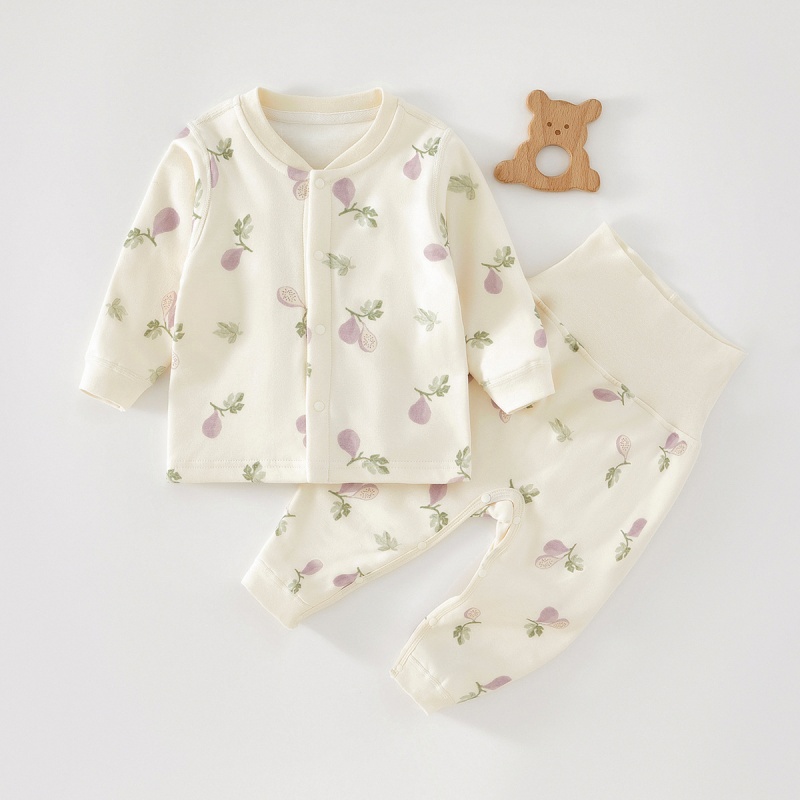 2-Piece Baby Girl Printed Warm Set