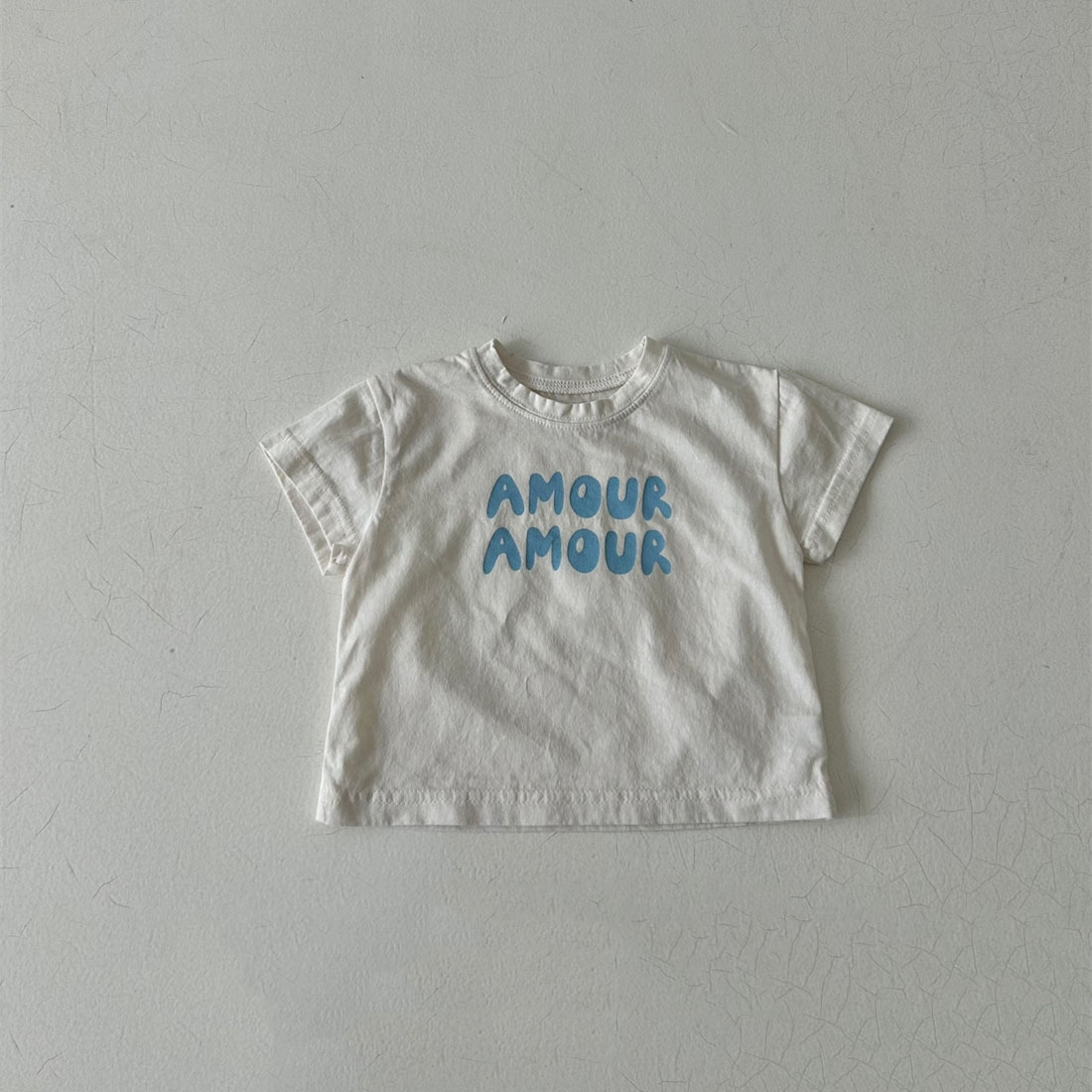 AMOUR Kids Letter Print T-shirt