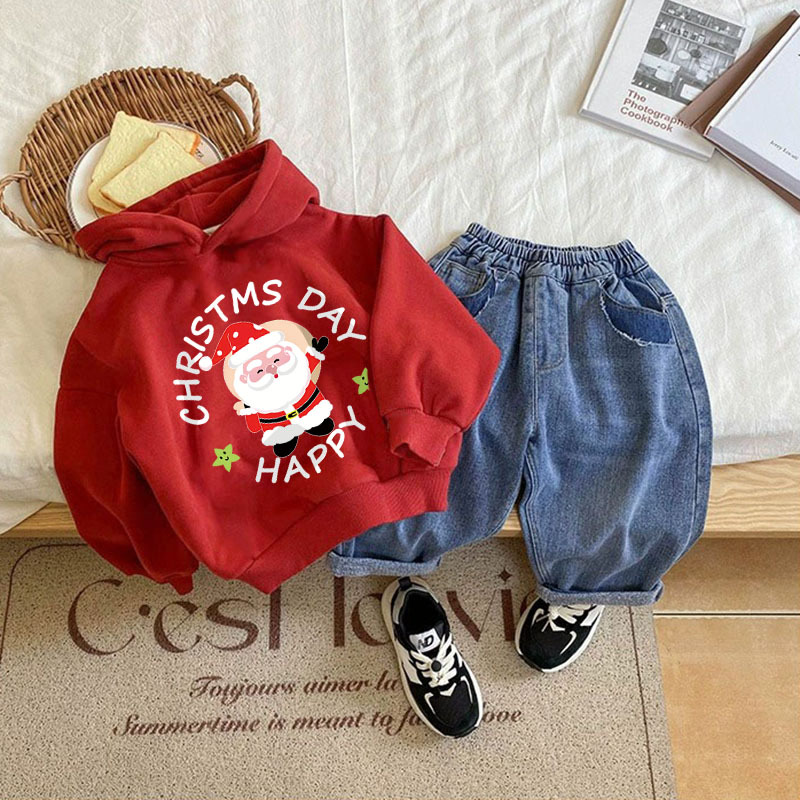 Baby Toddler Christmas Santa Print Sweatshirt