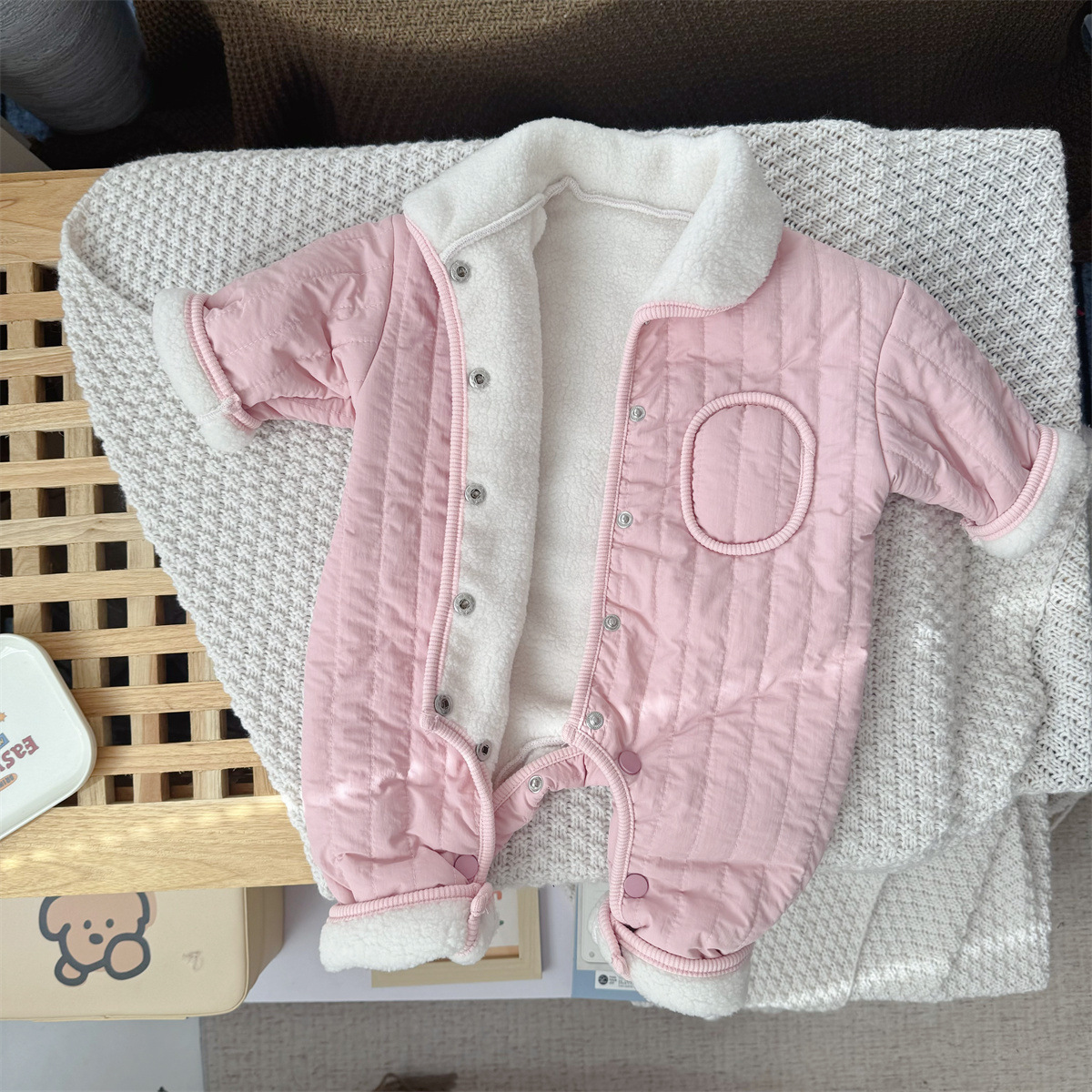 Baby Thermal Fleece-Lined Romper 