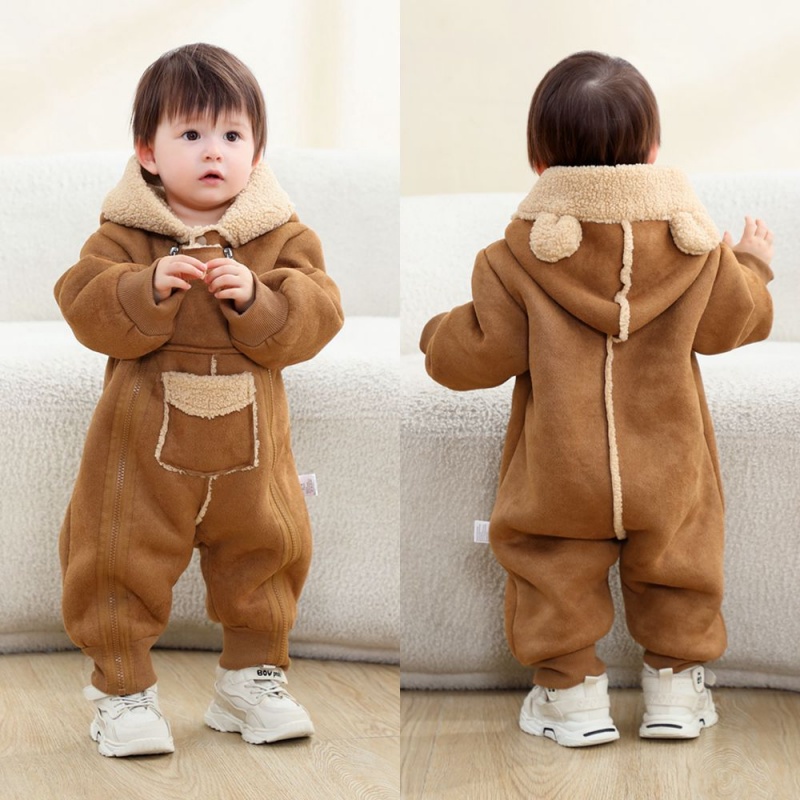 Baby Double-Zip Pocket Romper