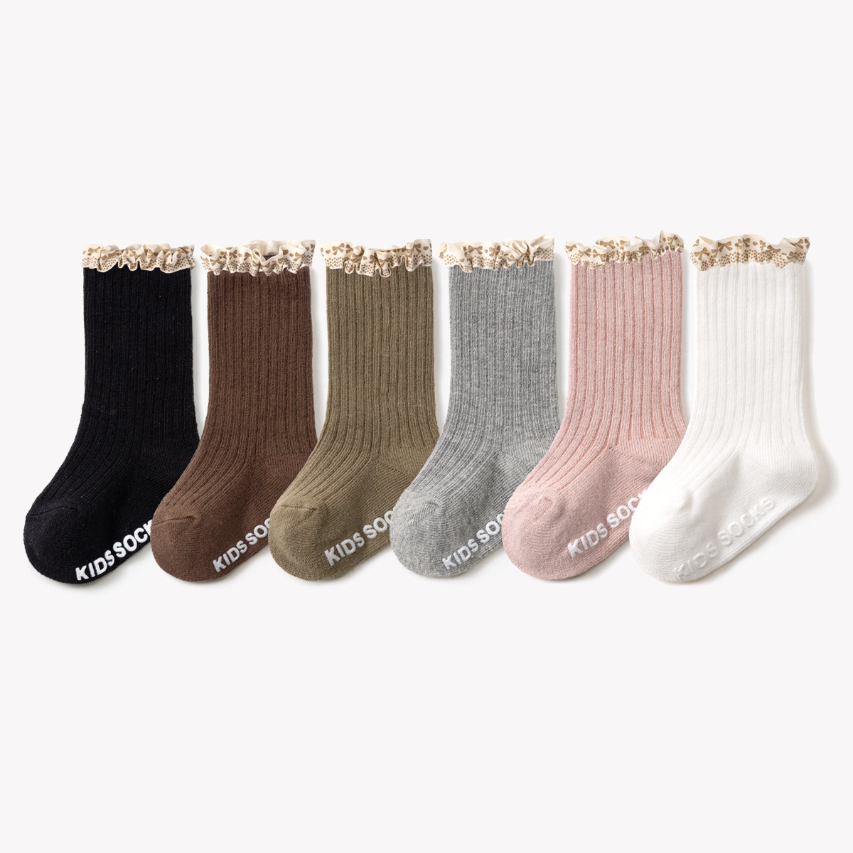 Baby Ribbed Lace Socks