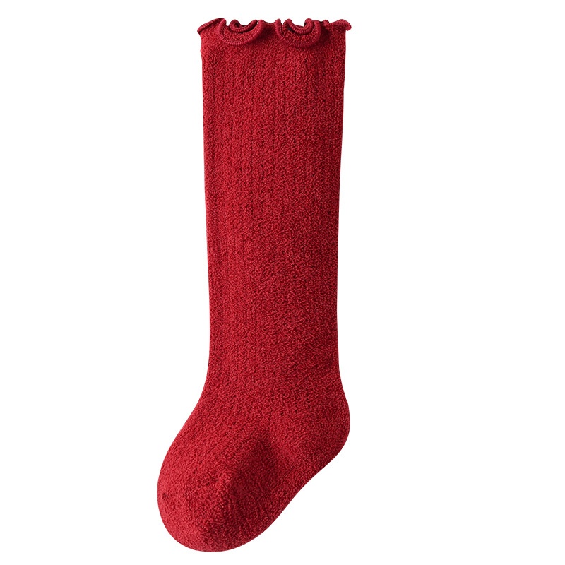 Baby Newborn Knee High Plush Stockings
