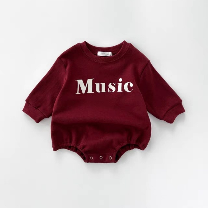 Music Baby Alphabet Print Romper