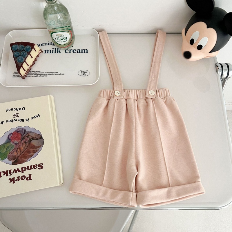 Baby doll collar shirt & workwear overall