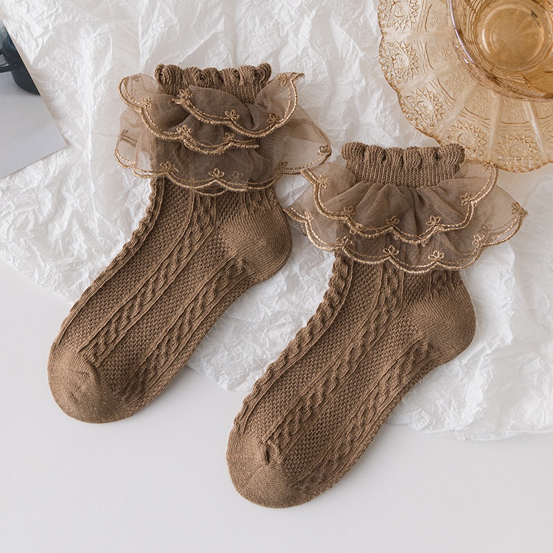 Baby Toddler Girls Lace Trim Socks