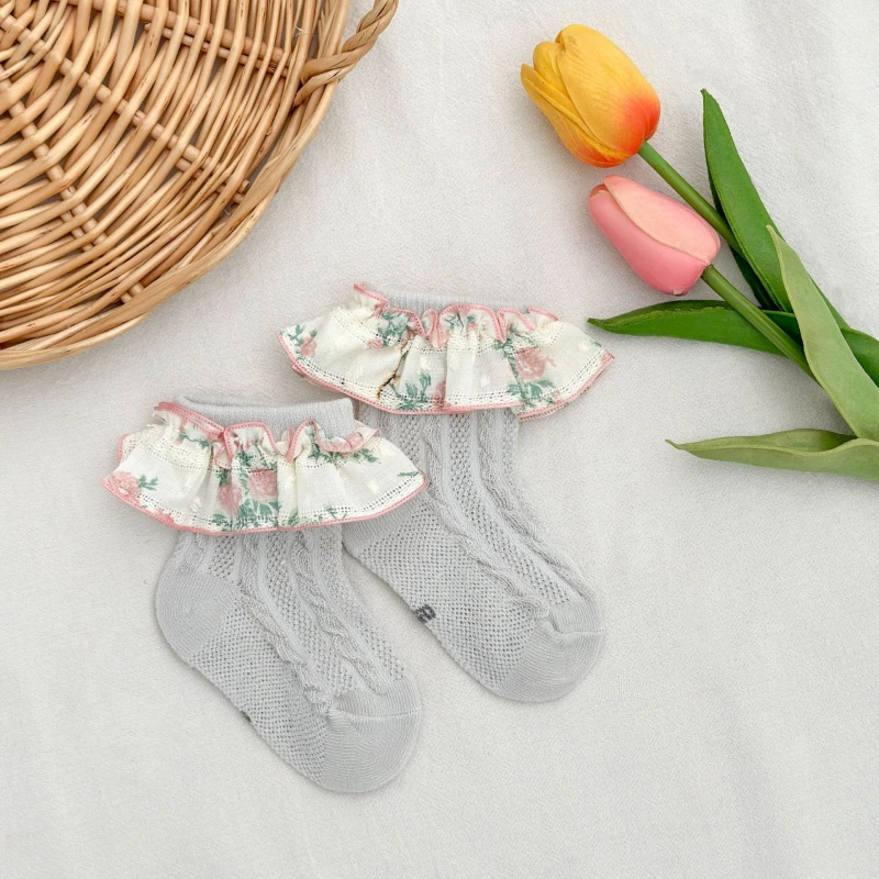 Baby Toddler Girls Lace Mesh Breathable Socks