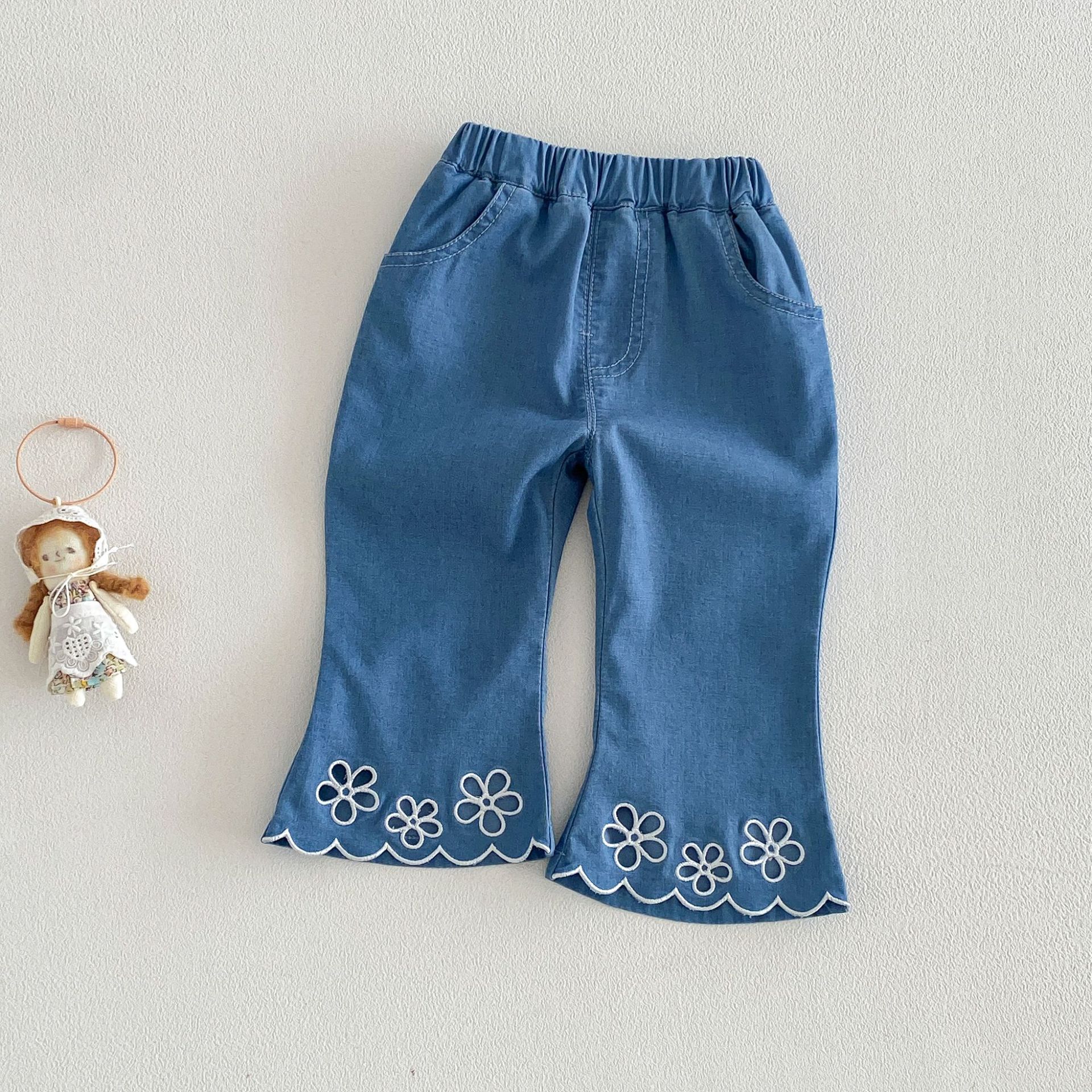 Toddler Girls Cotton Floral Lace Tank Top or Pants