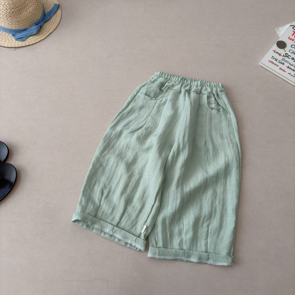 Infant/Toddler Solid-Color Loose-Fit Harem Pants