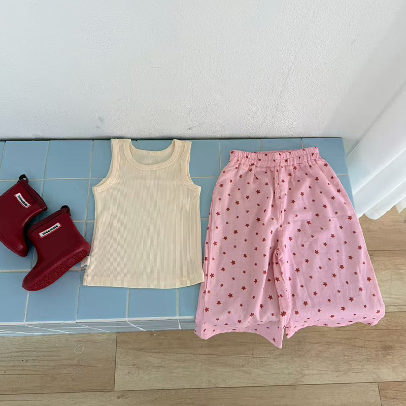 Toddler Dog Print Loose-Fit Pants