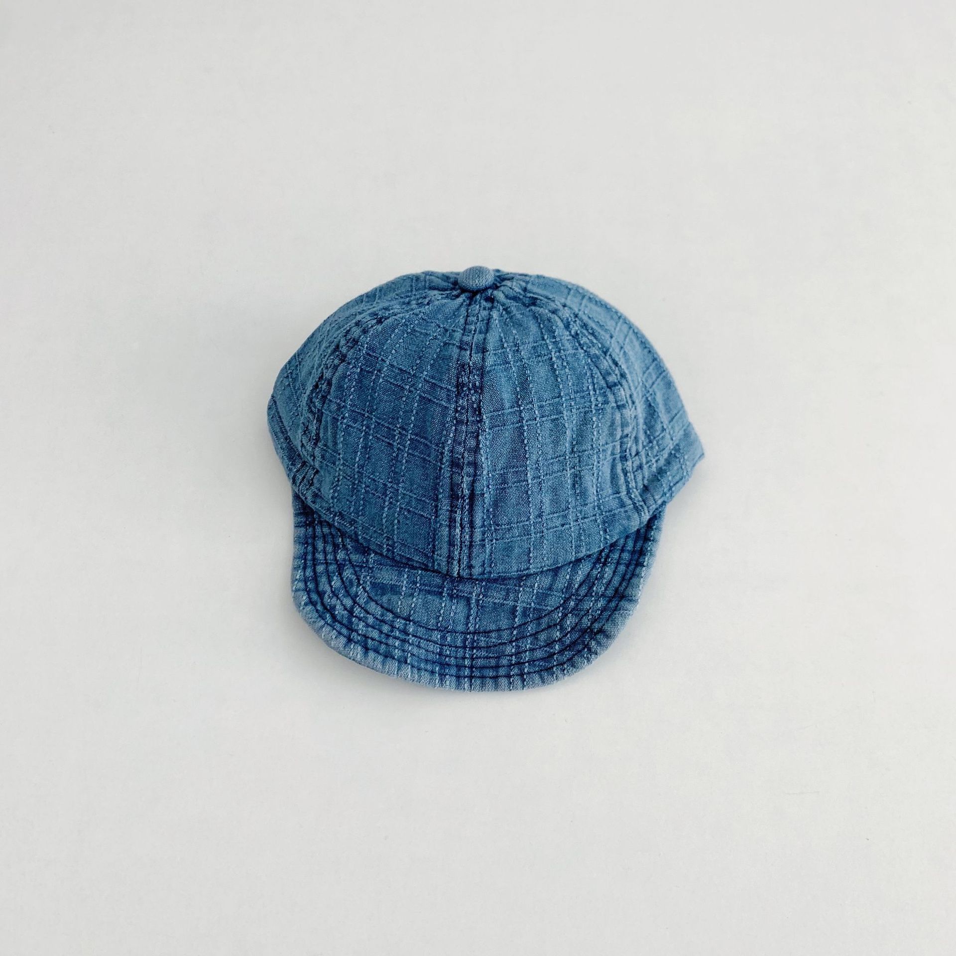 Baby Grid Soft-Brimmed Denim Baseball Hat