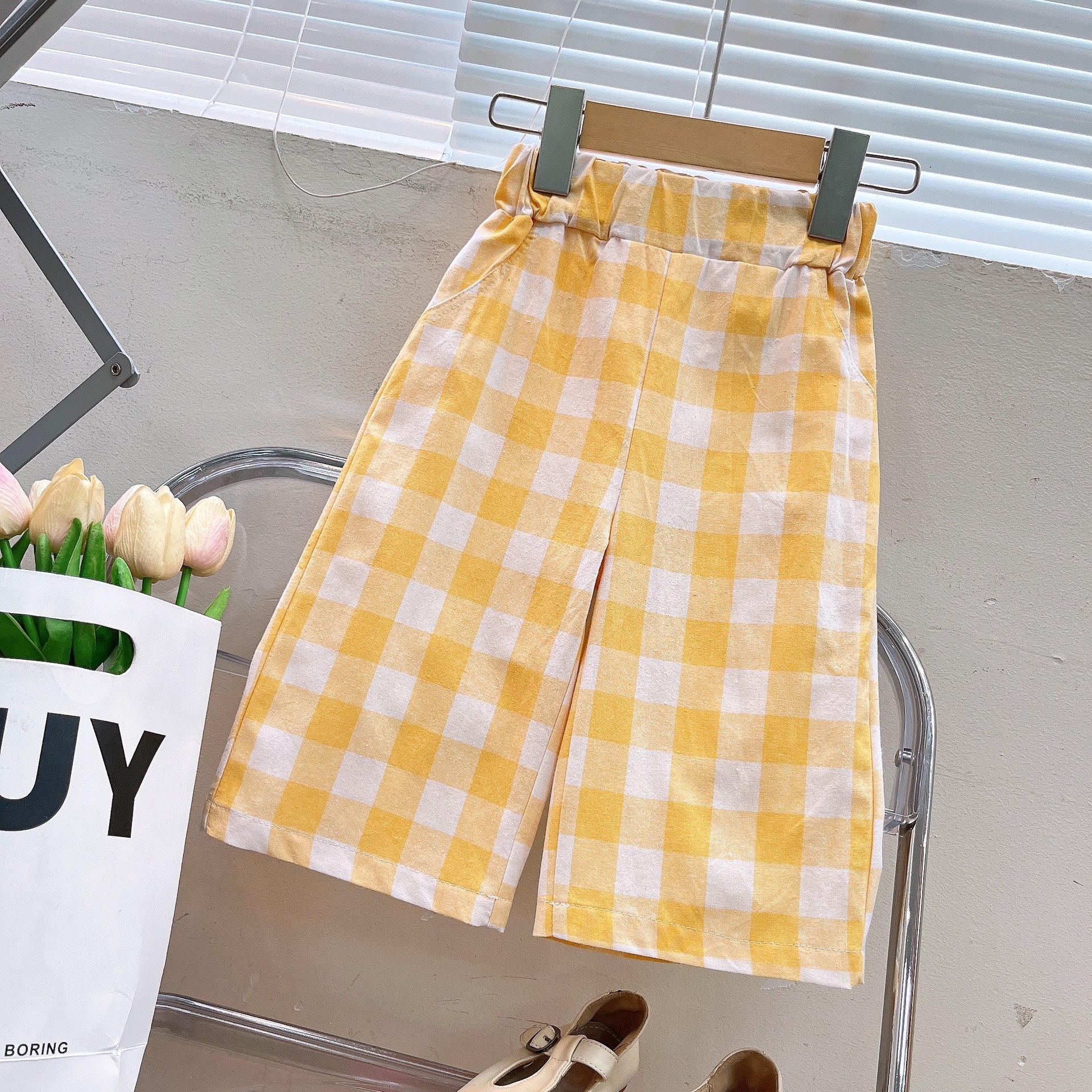 Kids Checkerboard Pants