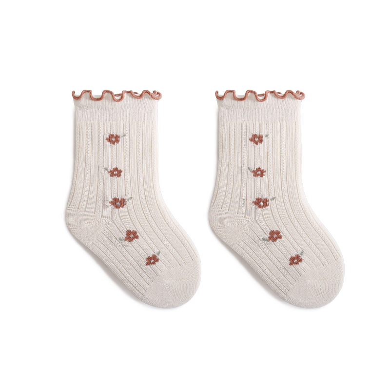 Baby Ruffled Edge Flower Socks