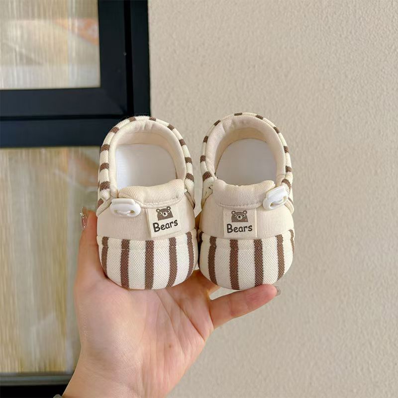 Baby Striped Soft Soled Shoes