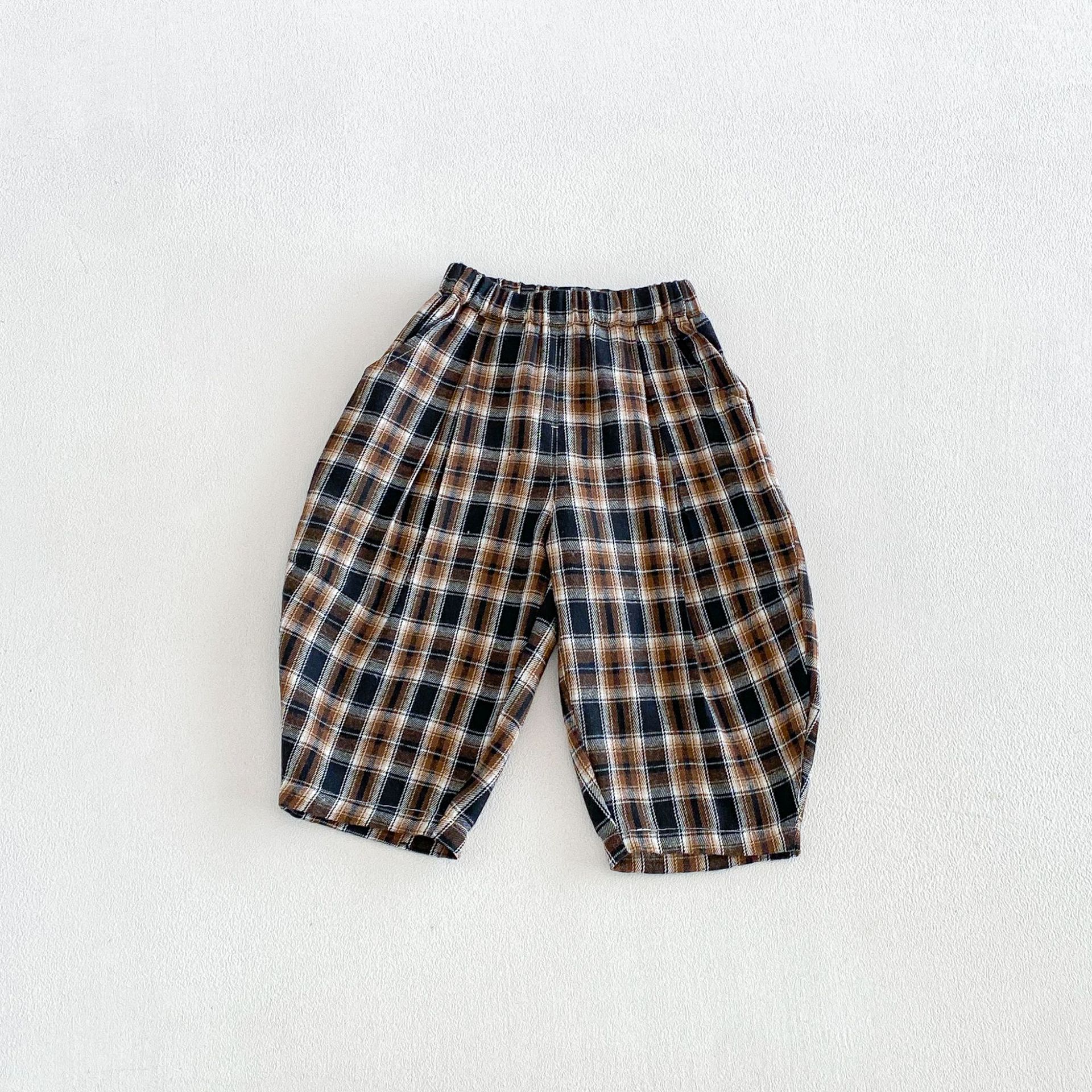 Kids Plaid Scimitar Pants
