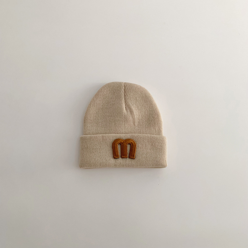Baby Letter Embroidery Knit Hat