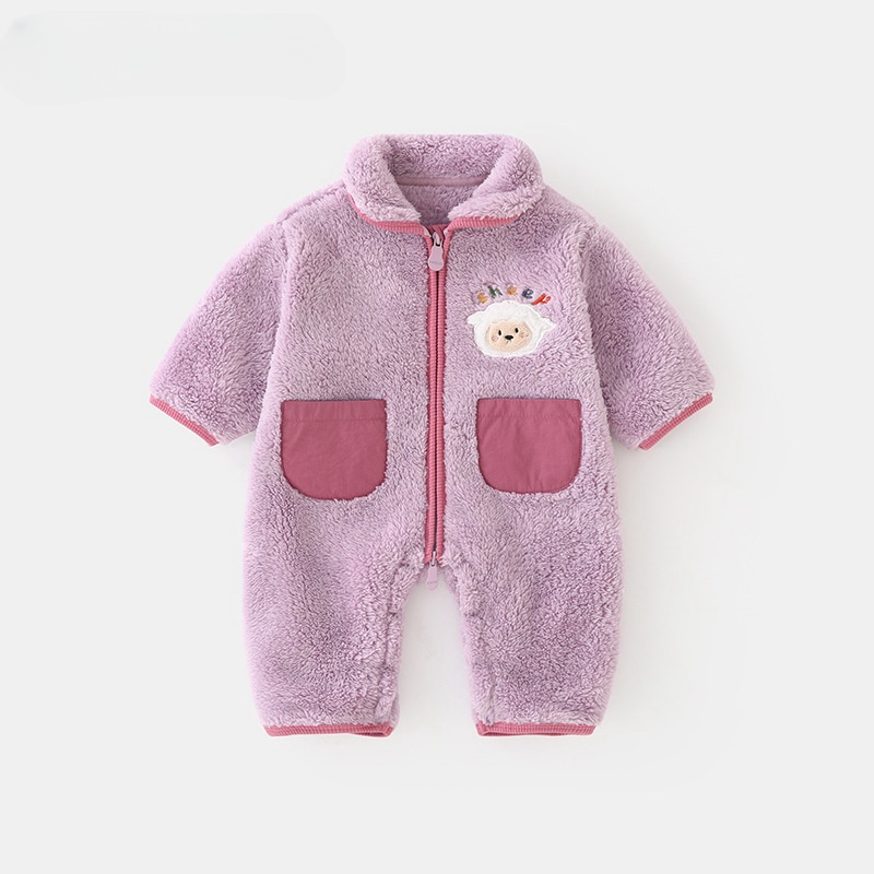 Cuddle Animal Baby Newborn Pocket Hairy Romper