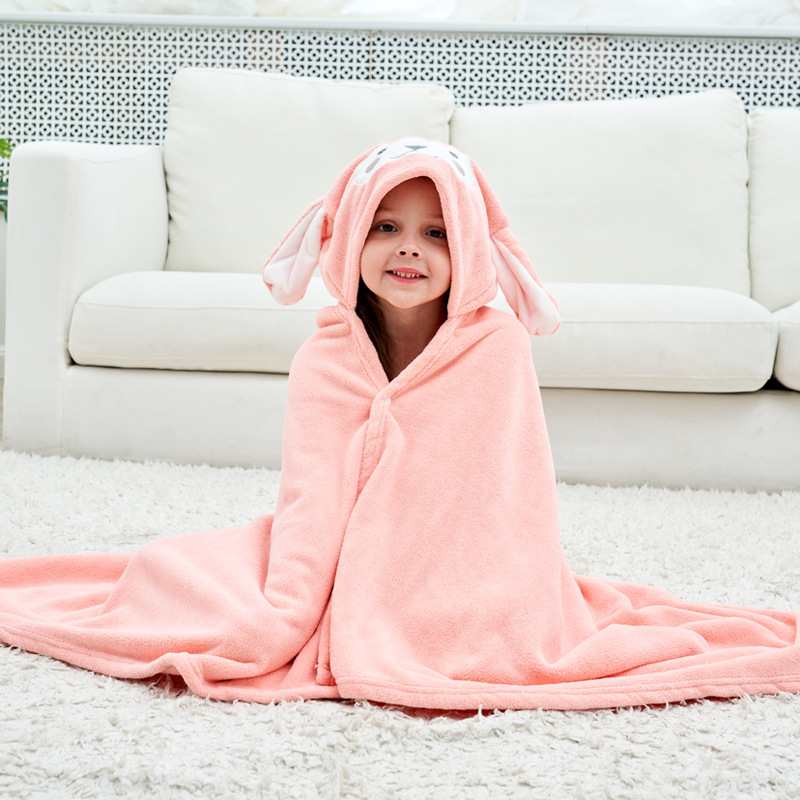 Baby Toddler Cartoon Bath Poncho