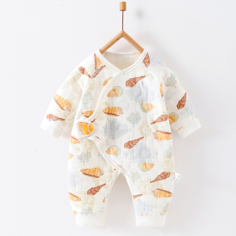 Baby Newborn Screw Horn Velcro Romper