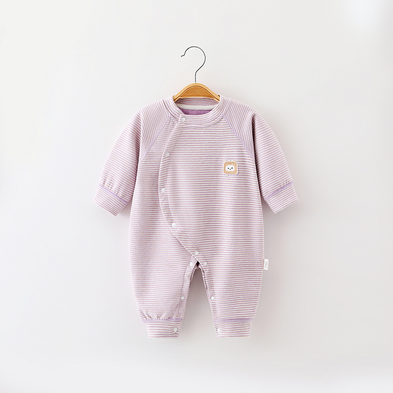 Baby Newborn Bear Stripe Romper