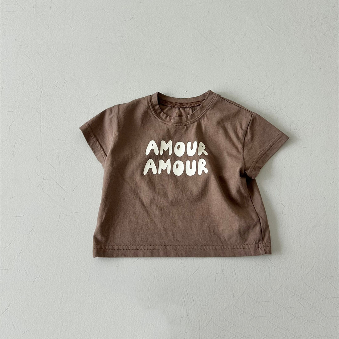 AMOUR Kids Letter Print T-shirt