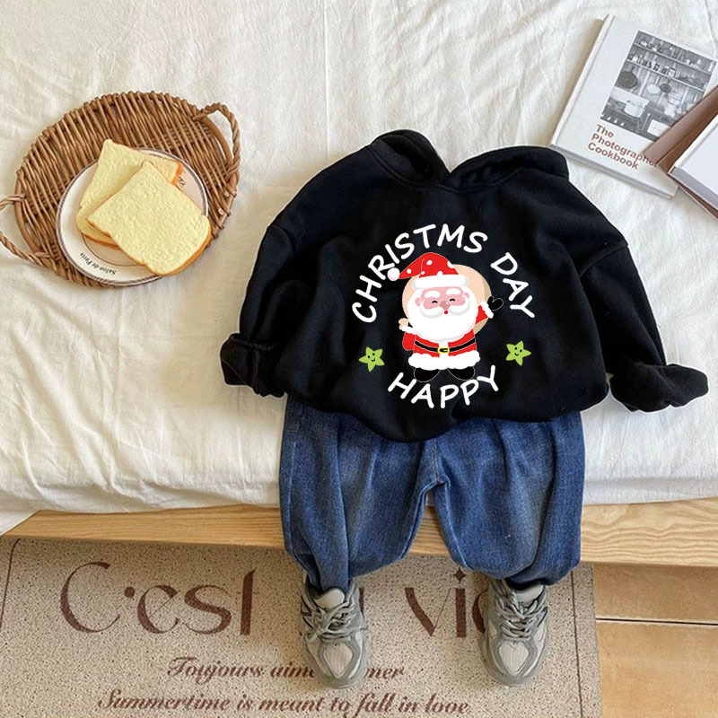 Baby Toddler Christmas Santa Print Sweatshirt
