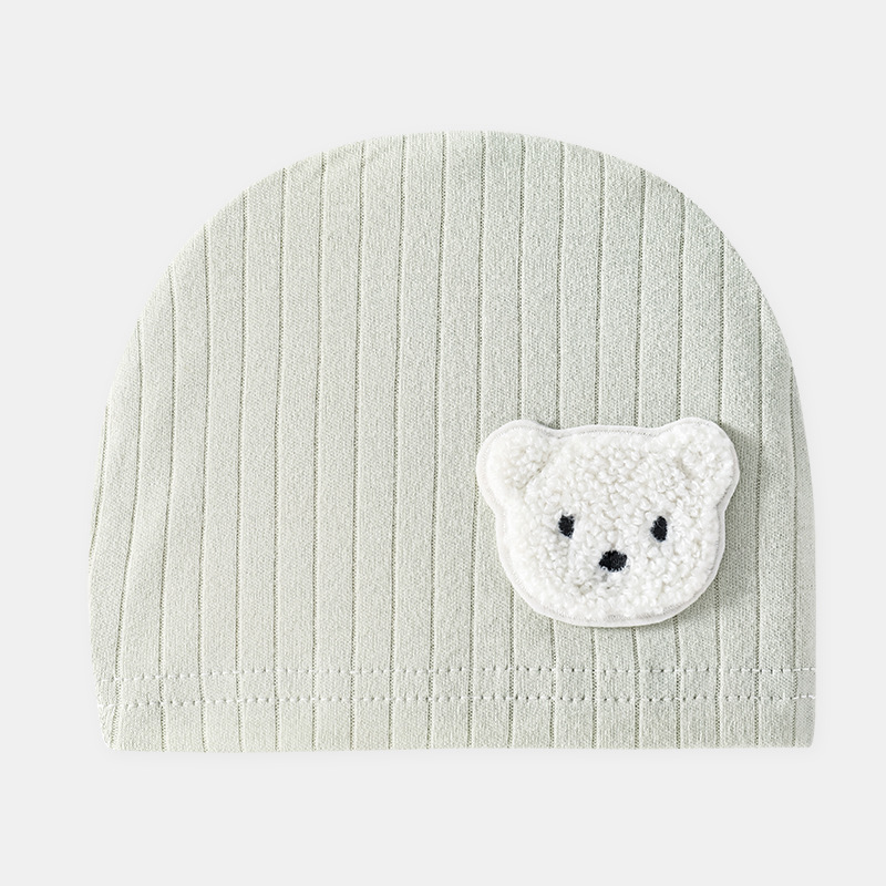 Baby Solid Color Bear Hat