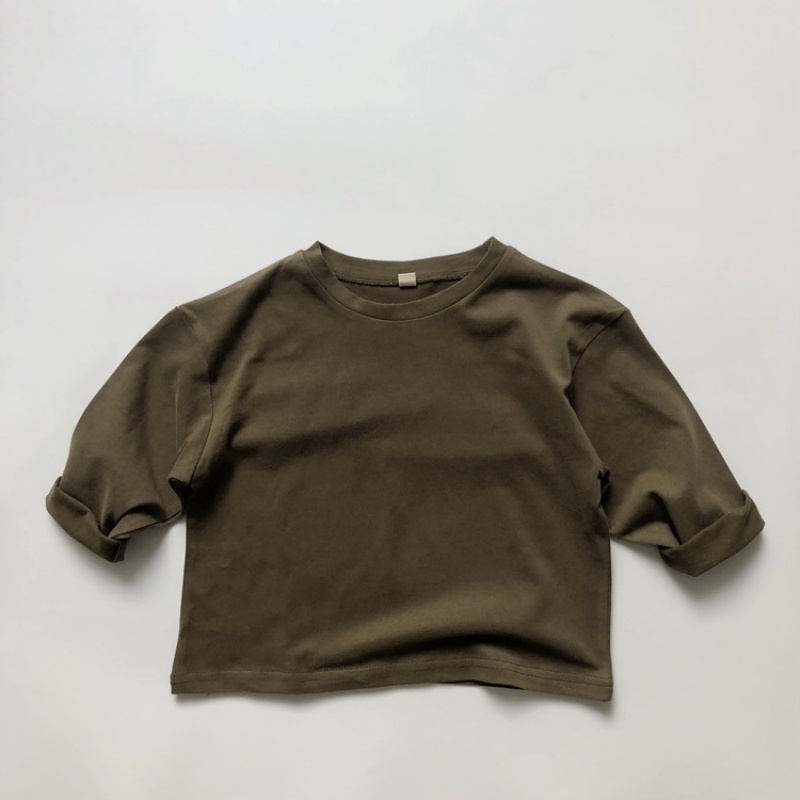 Baby Toddler Drop Shoulder Multi-Color T-Shirt Top